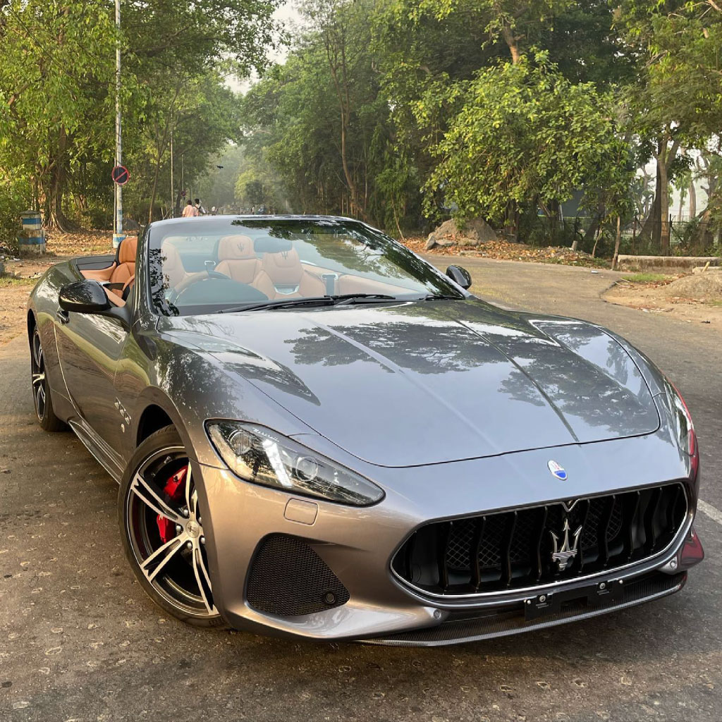 Convertible in showroom